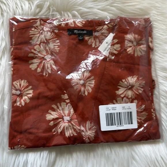 Madewell Floral Print Wrap Minidress - Picture 2 of 3